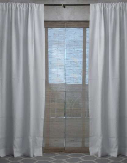 Calyz White Linen Cotton Curtain
